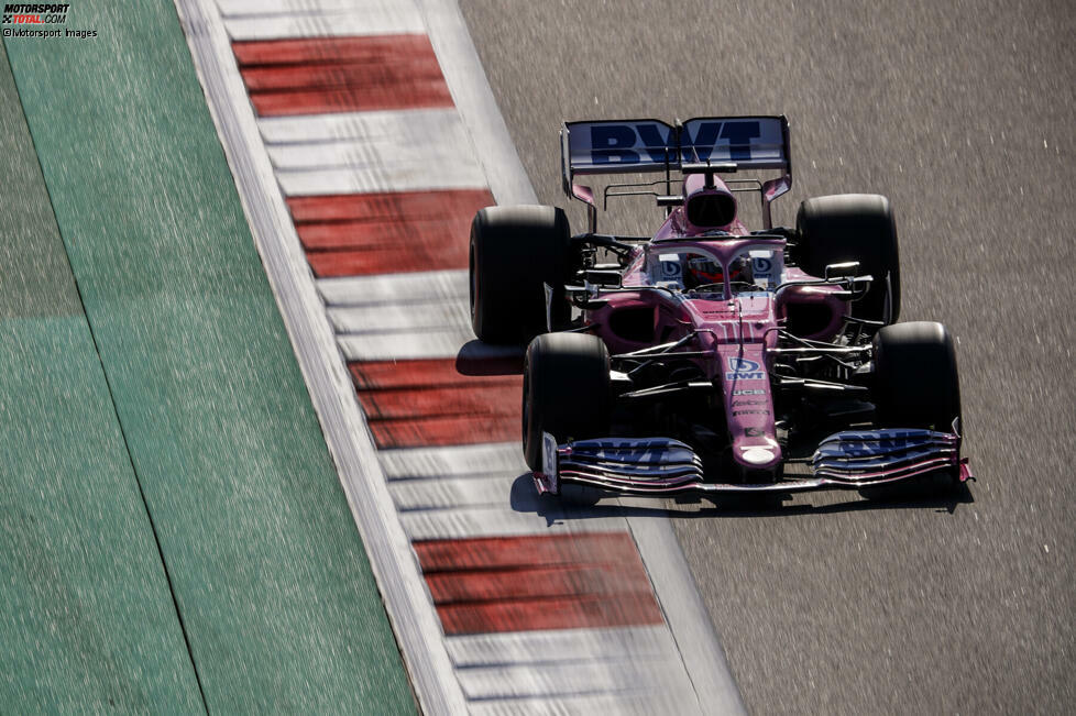 Sergio Perez (1): Mit P4 im Qualifying und im Rennen das absolute Maximum herausgeholt - und das ohne das Upgrade, das erneut nur der Teamkollege hatte. Für den schlechten Start konnte er nichts, auf der Seite hatten alle Fahrer keinen Grip. Insgesamt eine starke Leistung, so empfiehlt man sich bei potenziellen Arbeitgebern für 2021!