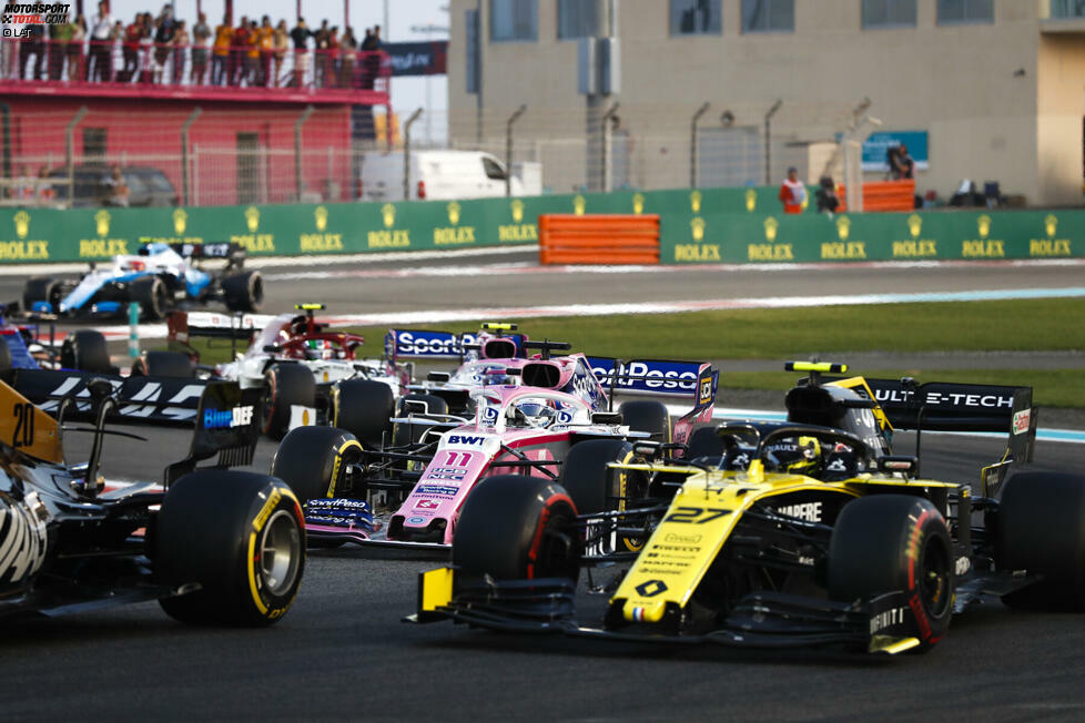 Racing Point konnte sich im ersten vollen Jahr der Teamgeschichte nicht von den Nachwehen der Übernahme 2018 erholen. Lance Stroll fiel eher durch das regelmäßige Ausscheiden in Q1 auf. Ohne Glanzpunkte fehlen am Ende 38 Punkte auf die Gesamtsumme 2018 (73:111).