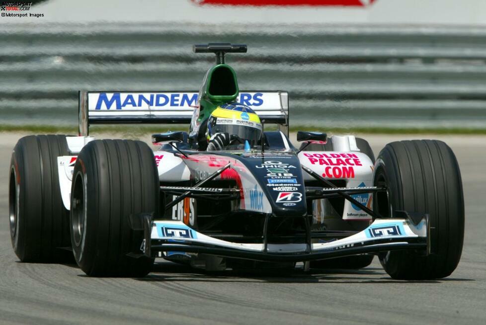 Dennoch holt Zsolt Baumgartner mit diesem Auto beim US-Grand-Prix Minardis ersten Punkt seit zwei Jahren. Dass er dabei als Letzter im Ziel ist und drei Runden Rückstand hat, wird da zur Nebensache - genau wie die vier Sekunden Rückstand in der Qualifikation.
