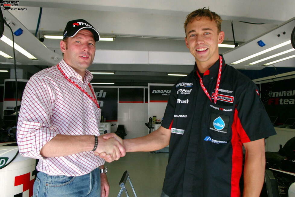 #8 Nicolas Kiesa: 2003 erlangt der Däne Berühmtheit, als er in Monaco sein einziges Formel-3000-Rennen gewinnt - weil der vermeintliche Sieger Björn Wirdheim zu früh vom Gas geht. Später in der Saison ersetzt er bei Minardi den zu Jaguar abgewanderten Justin Wilson für die letzten fünf Saisonrennen.