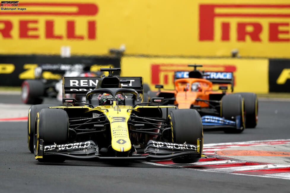 Daniel Ricciardo (2): P8 im Rennen und den Teamkollegen deutlich geschlagen - mehr ist mit dem Renault aktuell nicht drin. Im Gegensatz zu Ocon gelingt es ihm momentan besser, das Maximum aus dem R.S.20 herauszuquetschen - obwohl bereits feststeht, dass er das Team am Ende des Jahres verlassen wird.