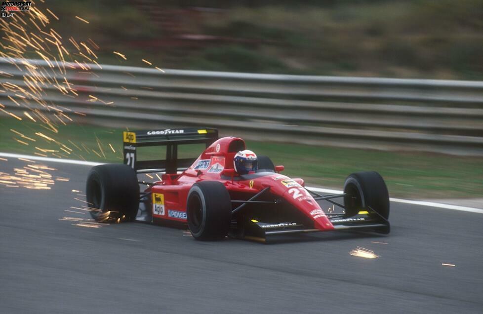 ... folgt die Saison 1991 und ein unschönes Ende der Beziehung. Prost gewinnt kein Rennen mehr und kritisiert den Ferrari 643 öffentlich - was bei den Chefs gar nicht gut ankommt. Ein Rennen vor Saisonende wirft die Scuderia ihn raus. Prost kehrt erst 1993 mit Williams in die Königsklasse zurück.