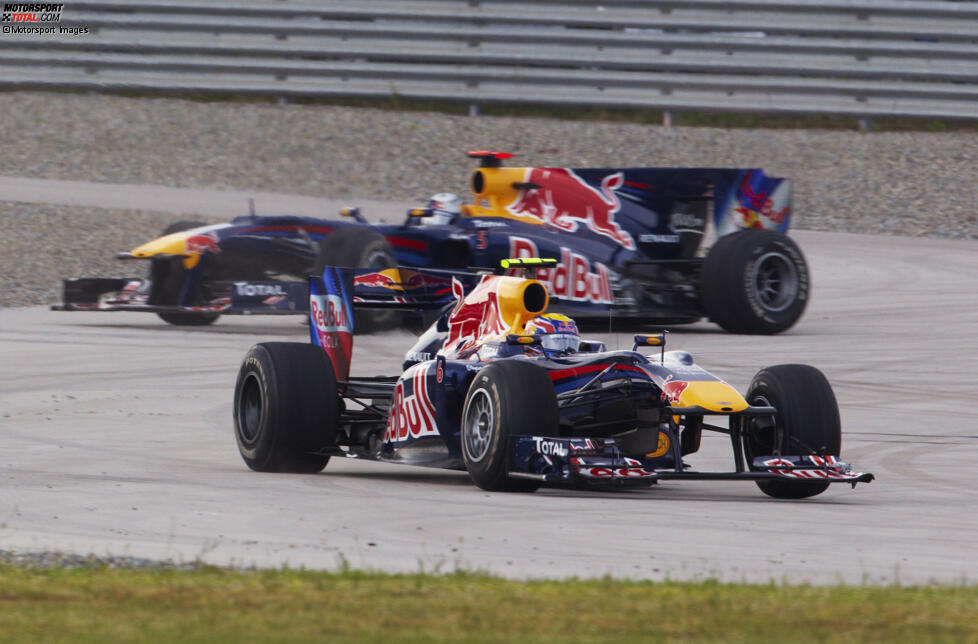 Anders bei Webber: Er kann das Rennen an dritter Stelle fortsetzen.