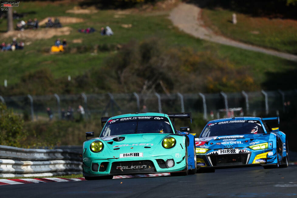 Falken Motorsport: DABEI! Allerdings werden die Fahrer kräftig durcheinander gewürfelt. Lediglich Peter Dumbreck und Thomas Preining fahren beide Läufe. #3 Thomas Preining/Christian Engelhart; #4 Peter Dumbreck/Matteo Cairoli