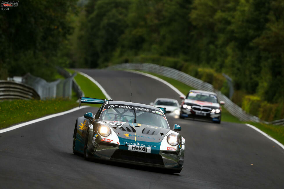 SP-Pro: Marek Böckmann/Tobias Müller/Carlos Rivas (Porsche 911 GT3 Cup MR, Black Falcon) - 20,00 Punkte