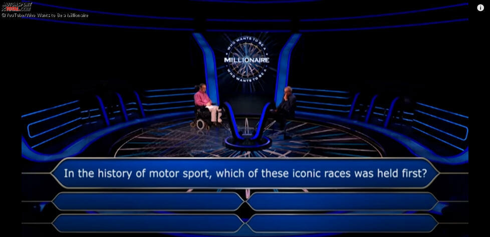 Es handelt sich um eine Motorsport-Frage. 