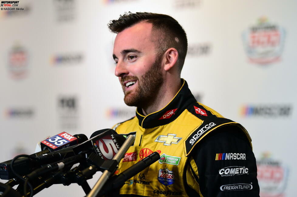 Richard-Childress-Enkel Austin Dillon kann ebenfalls die 300 Rennen voll machen, wenn er in der Startnummer 3 alle 36 Cup-Rennen bestreitet. Aktuell steht der 30-Jährige bei 264 Rennstarts in der höchsten NASCAR-Liga.