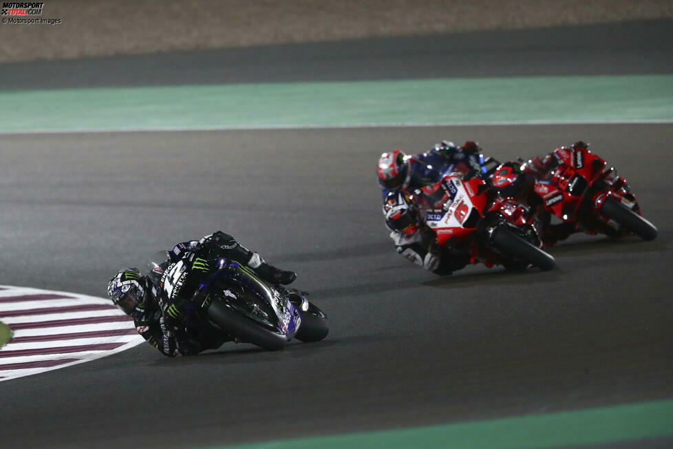 28. März 2021: Maverick Vinales (Yamaha) gewinnt den Grand Prix von Katar in Doha.