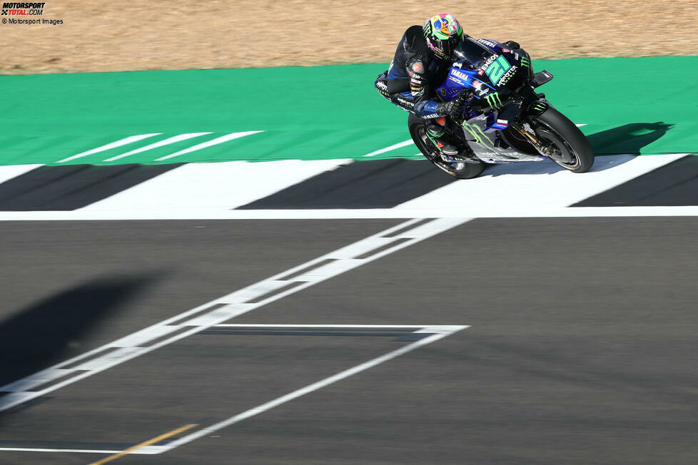 Franco Morbidelli (Yamaha) sieht mit 16,359 Sekunden Rückstand als 15. die Zielflagge.