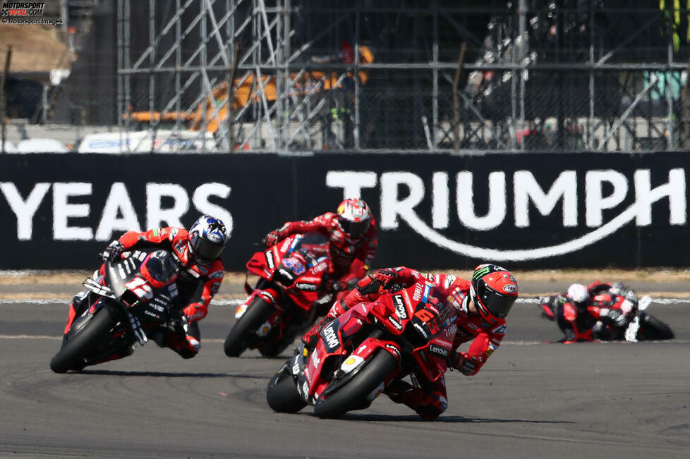 7. August 2022: Francesco Bagnaia (Ducati) gewinnt den Grand Prix von Großbritannien in Silverstone.