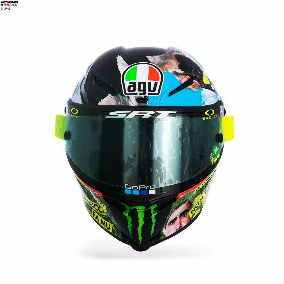 Das Helmdesign von Valentino Rossi in Mugello 2021