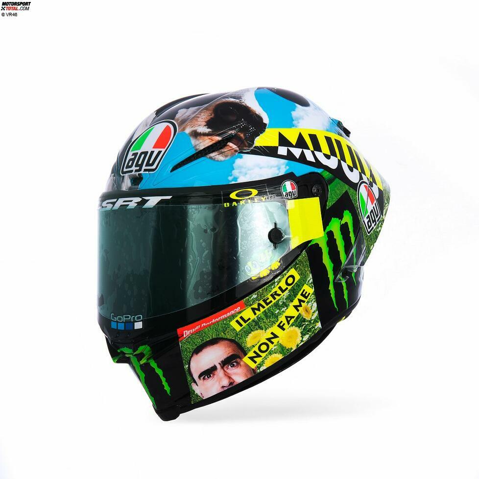 Das Helmdesign von Valentino Rossi in Mugello 2021