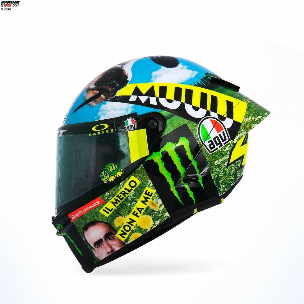 Das Helmdesign von Valentino Rossi in Mugello 2021