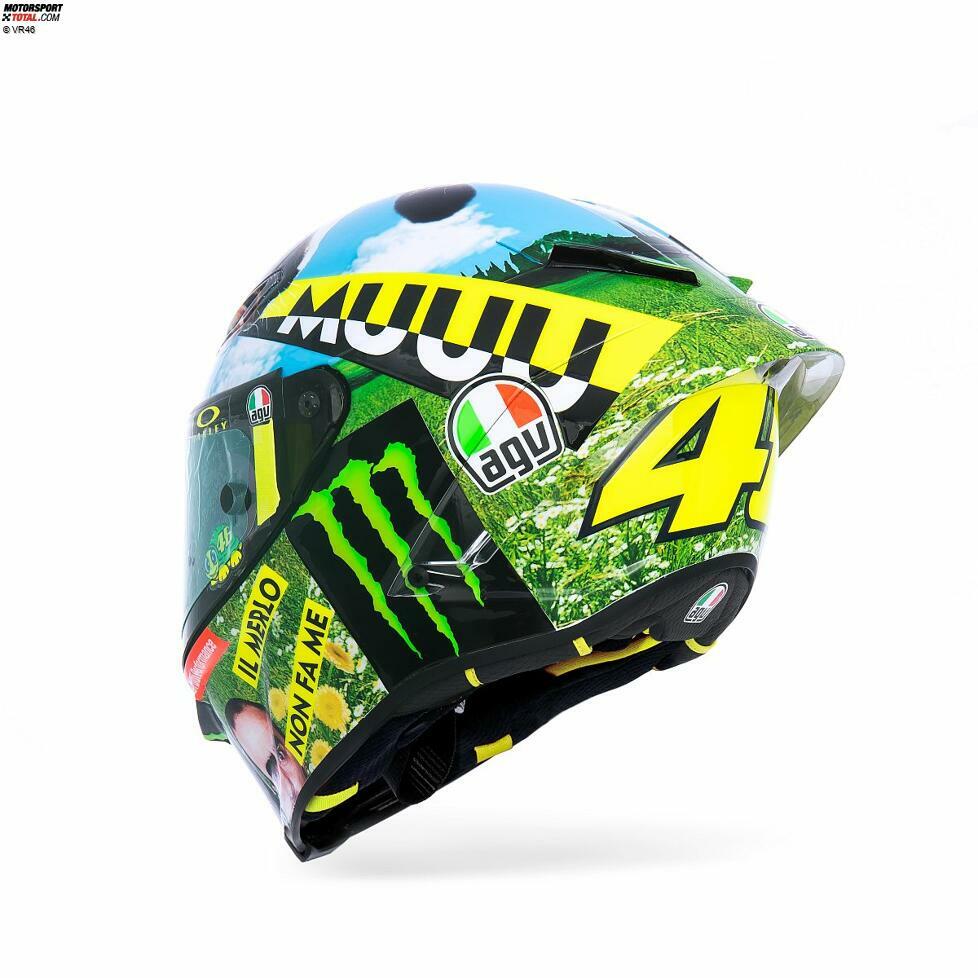 Das Helmdesign von Valentino Rossi in Mugello 2021