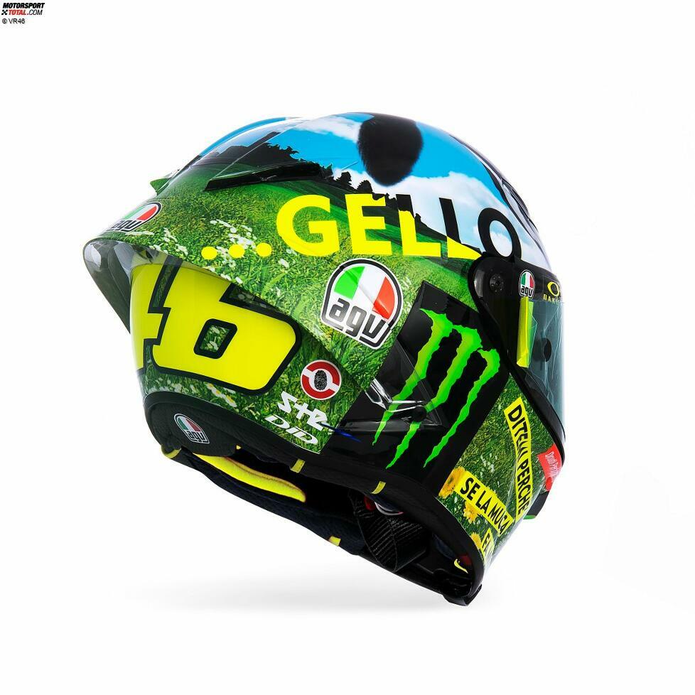 Das Helmdesign von Valentino Rossi in Mugello 2021