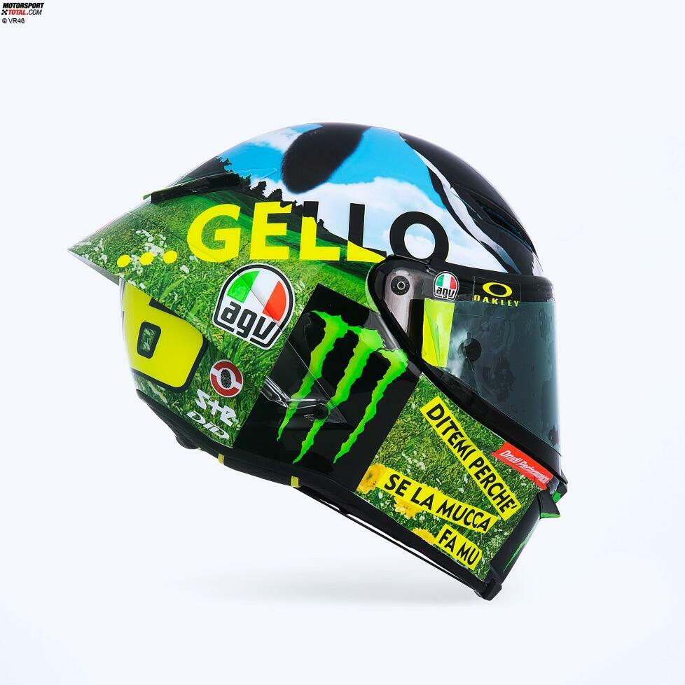 Das Helmdesign von Valentino Rossi in Mugello 2021