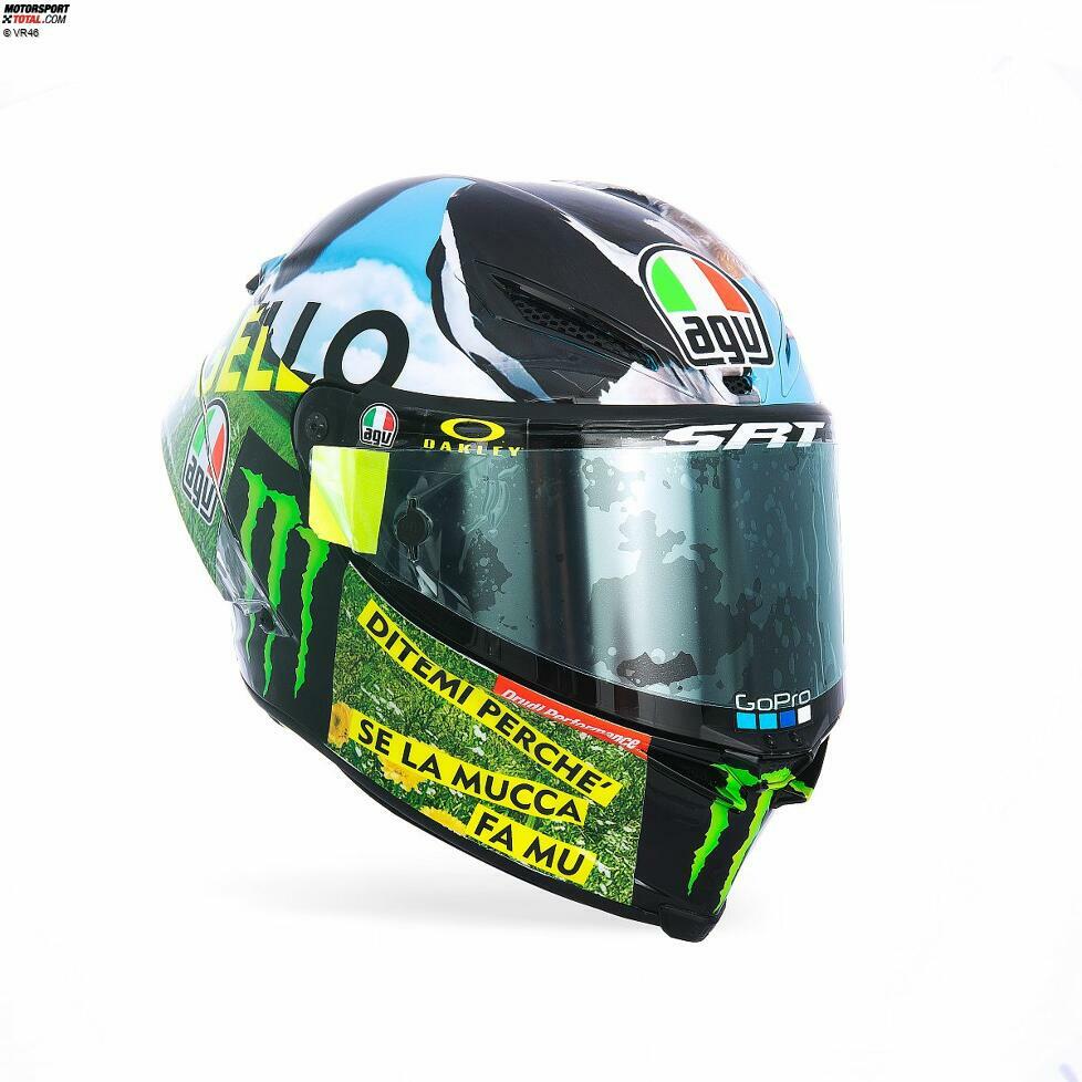 Das Helmdesign von Valentino Rossi in Mugello 2021