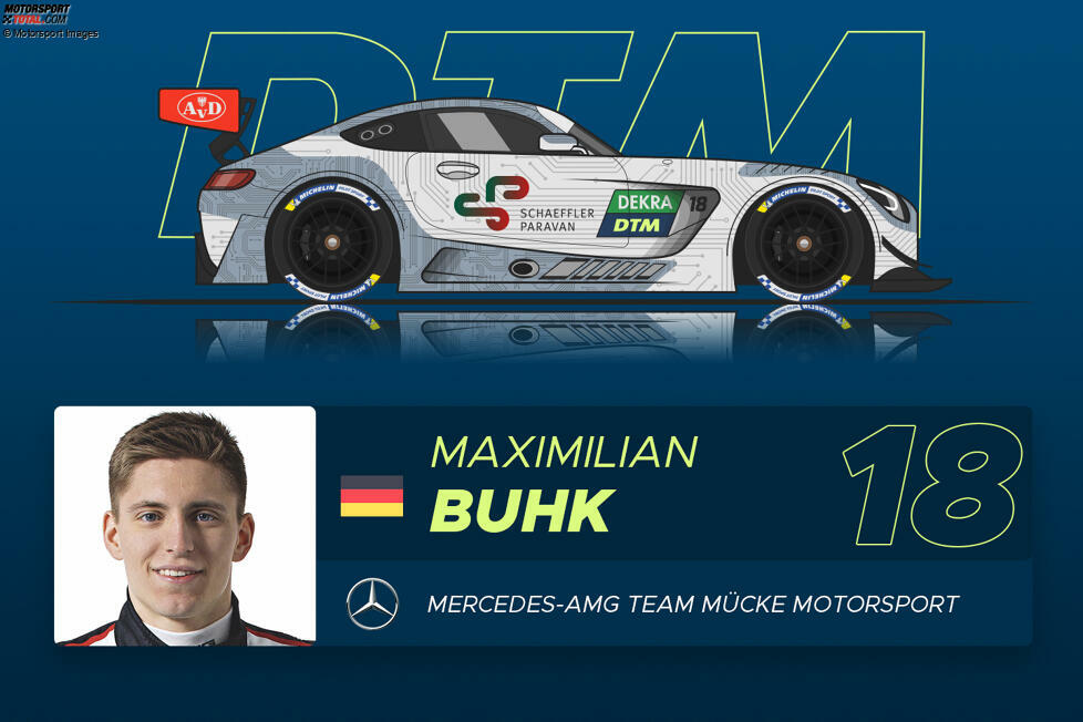 #18 Maximilian Buhk (28) - Ranking: ******* (7 Sterne) 
Paffetts Ersatzmann in Monza und am Lausitzring ist ein absoluter GT3-Profi, zudem kompensiert er das Übergewicht des Space-Drive-Systems mit seinen 55 Kilogramm. Kaum jemand hat im Zweikampf so viel Übersicht wie er, doch er verlässt sich manchmal zu sehr auf sein Talent.