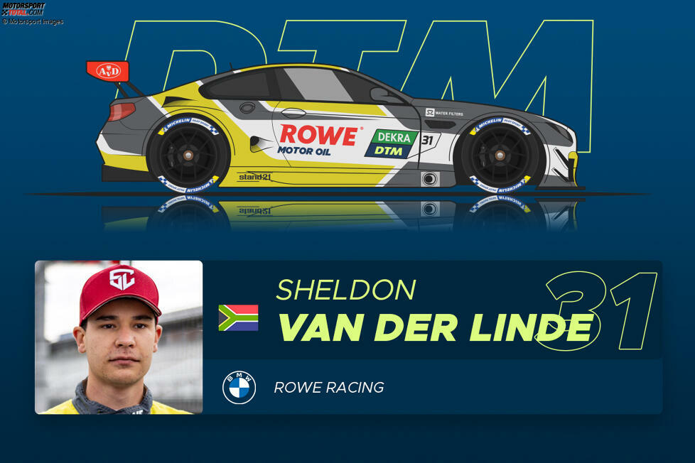 #31 Sheldon van der Linde (22) - Ranking: ********* (9 Sterne) 
Der BMW-Youngster hat im Vorjahr mit seinem ersten DTM-Sieg gezeigt, was er kann. Außerdem kommt er aus dem GT3-Bereich und ist da bärenstark. Die GT3-DTM ist seine große Chance. Schlägt er als Draufgabe den älteren Bruder?