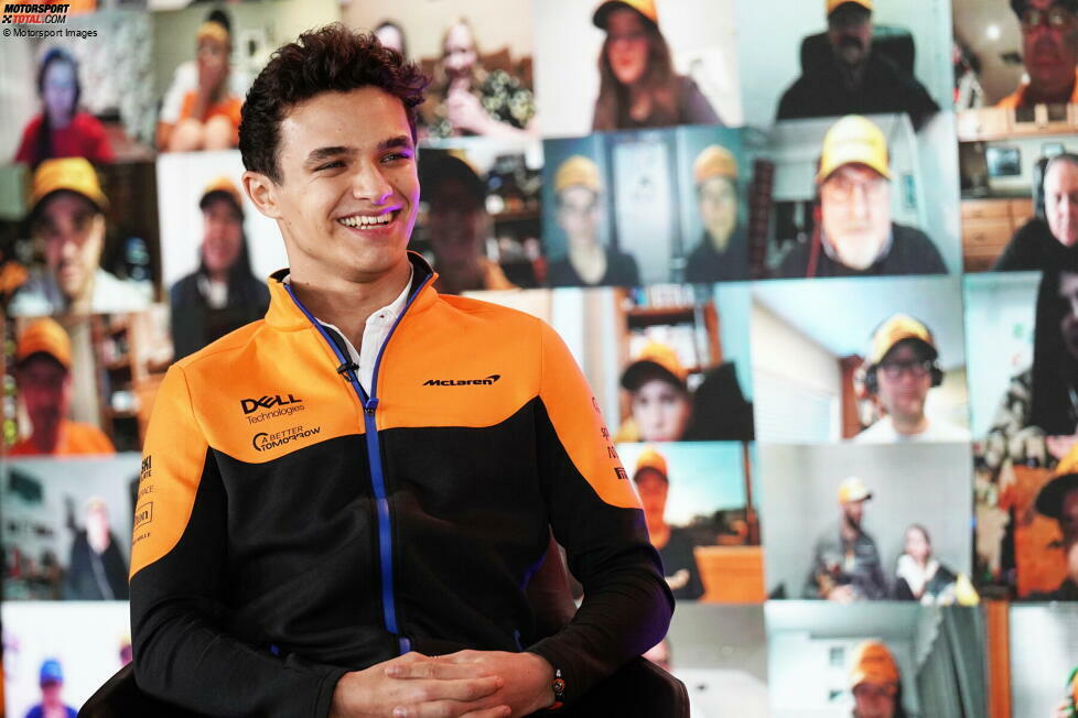 #4: Lando Norris ist zwar großer Valentino-Rossi-Fan, wollte die 46 des 