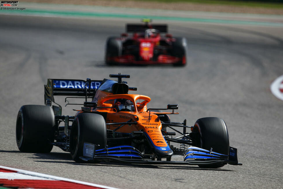 Daniel Ricciardo (2): Der bessere McLaren-Fahrer an diesem Wochenende, wenn auch nicht überragend. Immerhin einen Ferrari hat er im Duell hinter sich gelassen, mit ausgefahrenen Ellenbogen. Mehr war nicht drin für ihn. Mit Blick auf seine bisherige Saison eine gute Leistung!