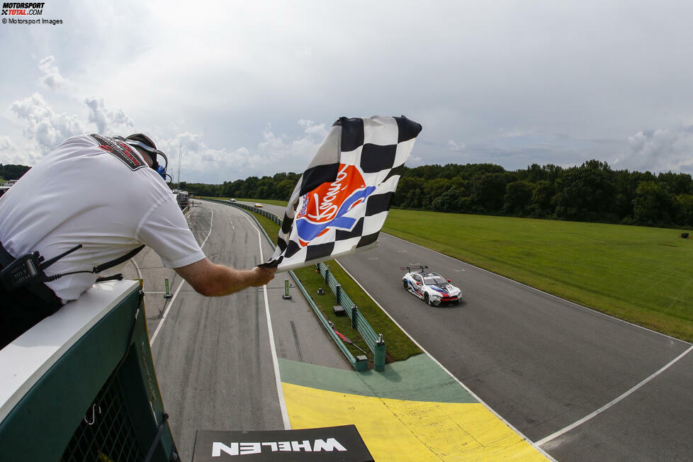 19.08.2018: Besser läuft es in der IMSA. Dort holen de Phillippi/Sims beim Rennen auf dem Virginia International Raceway den ersten Sieg für den M8 GTE. Da beim IMSA-Lauf in Virginia traditionell nur die GT-Klassen starten, ist es sogar ein Gesamtsieg für BMW! Auch beim darauffolgenden Rennen in Laguna Seca feiert das Duo den Klassensieg.