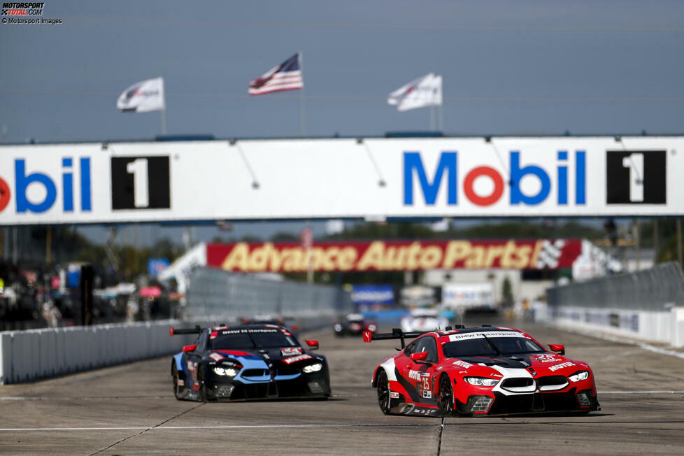 20.03.2021: BMW sorgt bei den 12h Sebring für einen Doppelschlag und bringt beide Autos auf das Podest. De Phillippi/Eng/Spengler werden Zweite vor Edwards/Krohn/Farfus. Es ist das einzige Mal in vier Saisons, dass BMW bei den drei großen US-Langstreckenrennen mit zwei Fahrzeugen das Siegertreppchen erreicht.