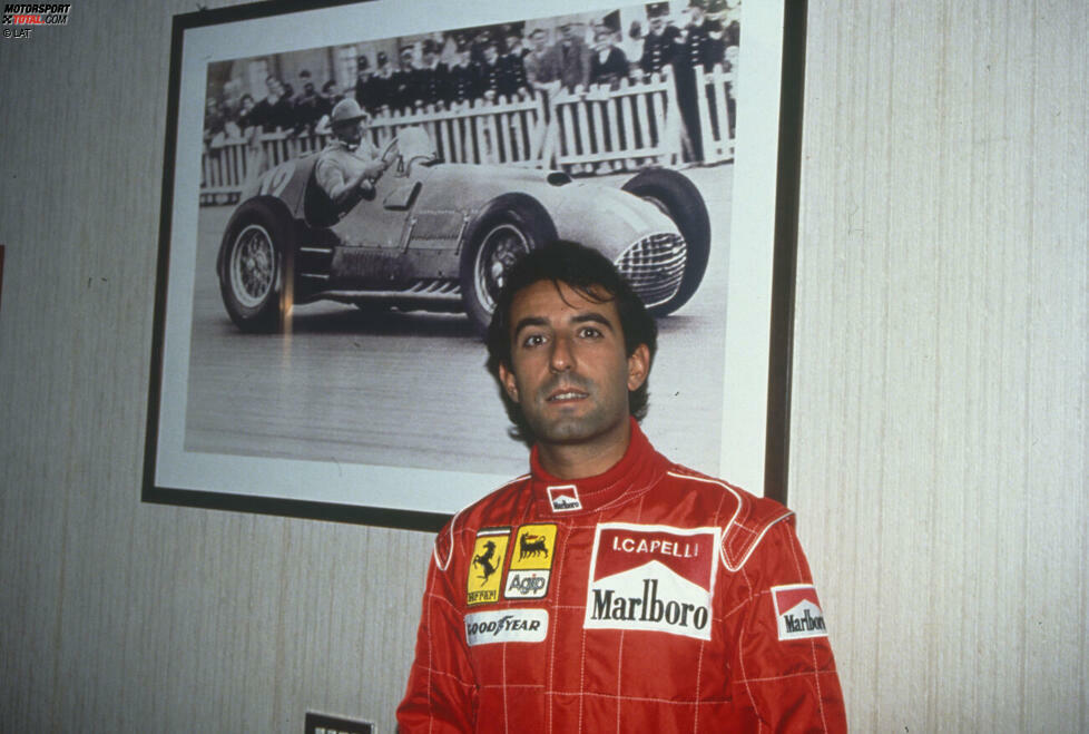 Ivan Capelli (Ferrari): Nicht nur Alain Prost fliegt bei der Scuderia 1991 vorzeitig raus. Ein Jahr später ereilt Nachfolger Capelli das gleiche Schicksal. Der Italiener holt in 14 Rennen nur drei Punkte. Zu wenig für die Ansprüche der Italiener, die letzten beiden Saisonrennen darf Nicola Larini fahren - der aber auch ohne Zähler bleibt.