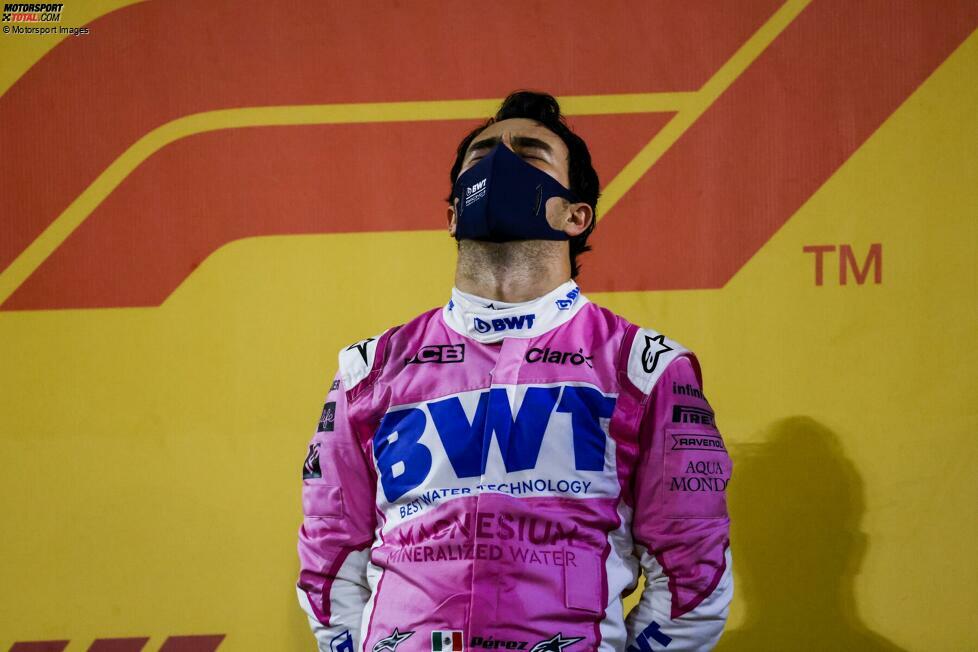 5. Sergio Perez  (Racing Point) beim Großen Preis von Sachir 2020