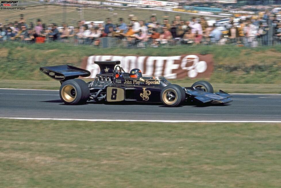 ... beim Großbritannien-Grand-Prix, aber schon 1972, fuhr dieser Lotus 72D mit einer sehr speziellen Airbox. In der jüngeren Formel-1-Geschichte ...