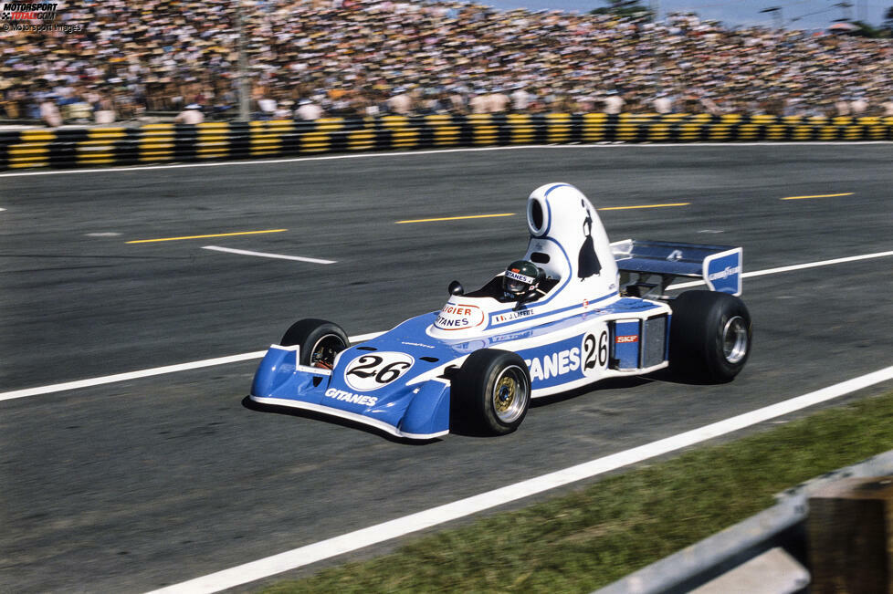... 1976 am Ligier JS5, dem 