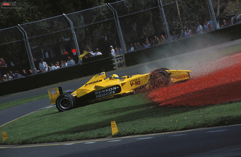 #10 Ralph Firman - 6 Runden (Australien 2003): Als amtierender Meister der japanischen Formel Nippon darf der Ire 2003 eine Saison für das chronisch klamme Jordan-Team bestreiten. Sein Debüt im Albert Park misslingt jedoch vollkommen. Im Qualifying belegt Firman immerhin Rang 17, doch am Sonntag kommt er nicht weit.