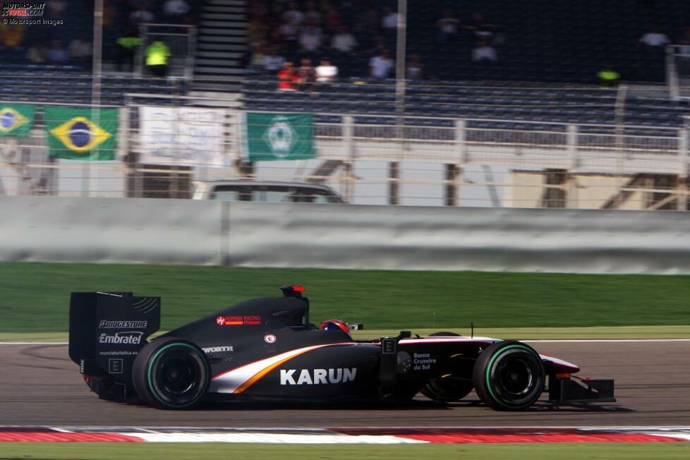 #5 Karun Chandhok - 1 Runde (Bahrain 2010): Auch HRT gehört zu den drei neuen Teams, die das Feld in der Saison 2010 auffüllen. Für den Inder wird der Auftakt in Bahrain zur Mammutaufgabe: Chandok kann in keinem Training auch nur eine Runde fahren, bringt aber zumindest im Qualifying sieben Umläufe zustande.