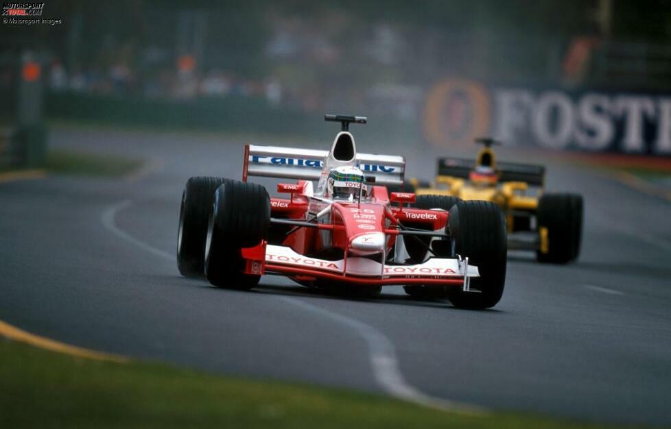 #2 Alan McNish - 0 Runden (Australien 2002): Auch den Schotten erwischt es gleich in der ersten Kurve. Er gibt an diesem Wochenende sein Debüt für das neue Toyota-Team, die mit ehrgeizigen Zielen angetreten sind, am Ende der Saison aber mit nur einem Punkt sogar das Duell gegen Minardi verlieren.