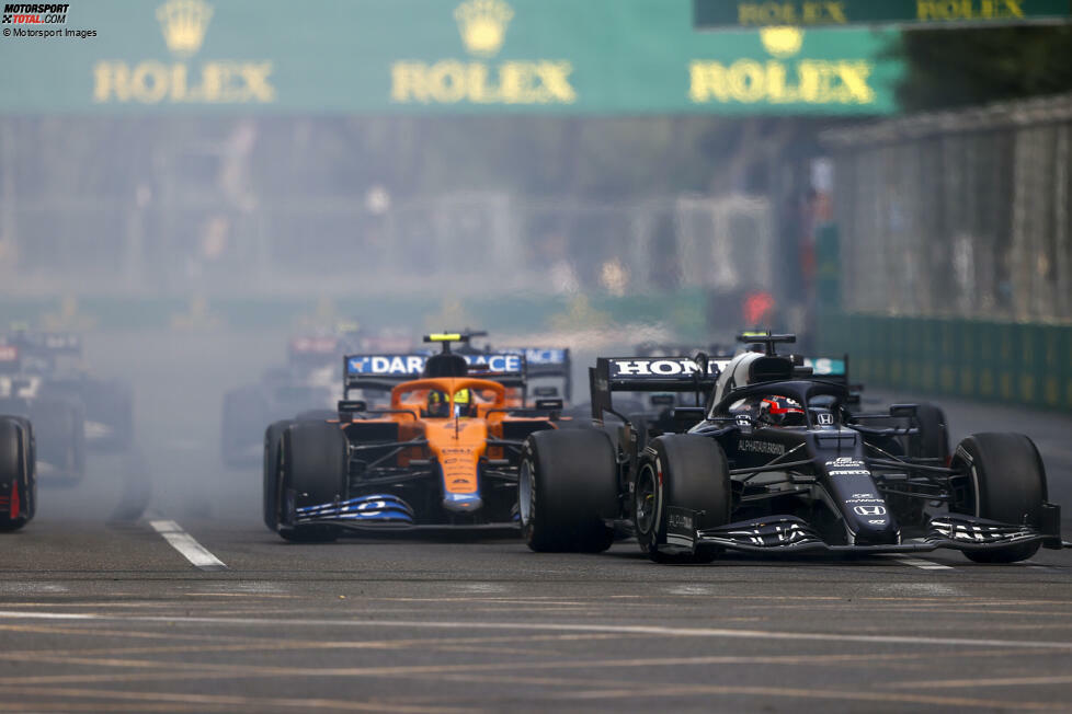 Yuki Tsunoda (3): Sein Unfall beendete das Qualifying in Q3 vorzeitig. Und auch bei Rennende machte Tsunoda keine allzu tolle Figur gegen Alonso. Ergibt insgesamt zwar einen Aufwärtstrend, aber nur die Note Drei - auch weil er ansonsten eigentlich einen recht guten Speed an den Tag legte.