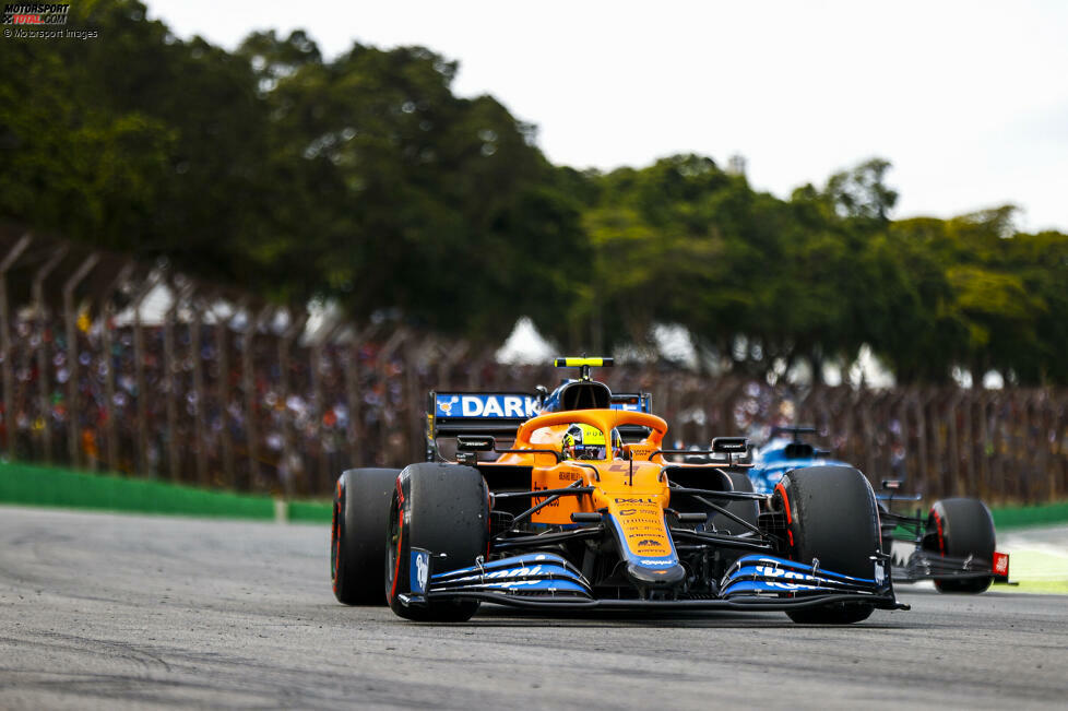 Lando Norris (4): Der bessere McLaren-Fahrer in Sao Paulo, aber mit Teilschuld am Startcrash  mit Sainz im Grand Prix, was McLaren wohl gute Punkte gekostet hat. P6 im Sprint war noch solide, P10 im Rennen Schadensbegrenzung. Von ihm hat man schon deutlich Besseres gesehen.