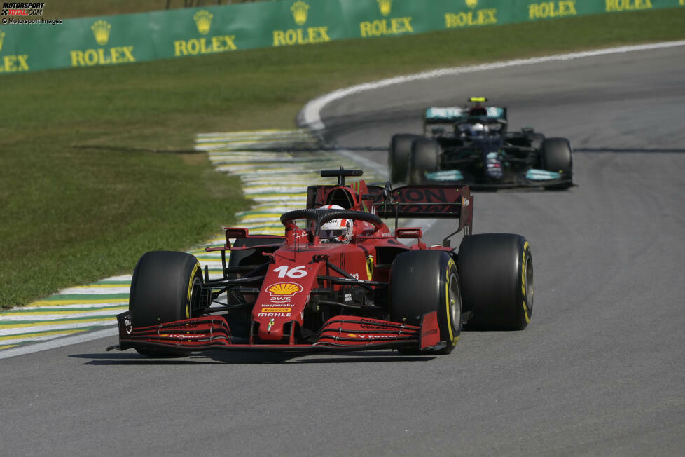 Charles Leclerc (2): War langsamer im Qualifying als Sainz und verpasste daher auch eine Überraschung im Sprint. Im Grand Prix aber stellte Leclerc seine Klasse unter Beweis und erzielte P5 als 