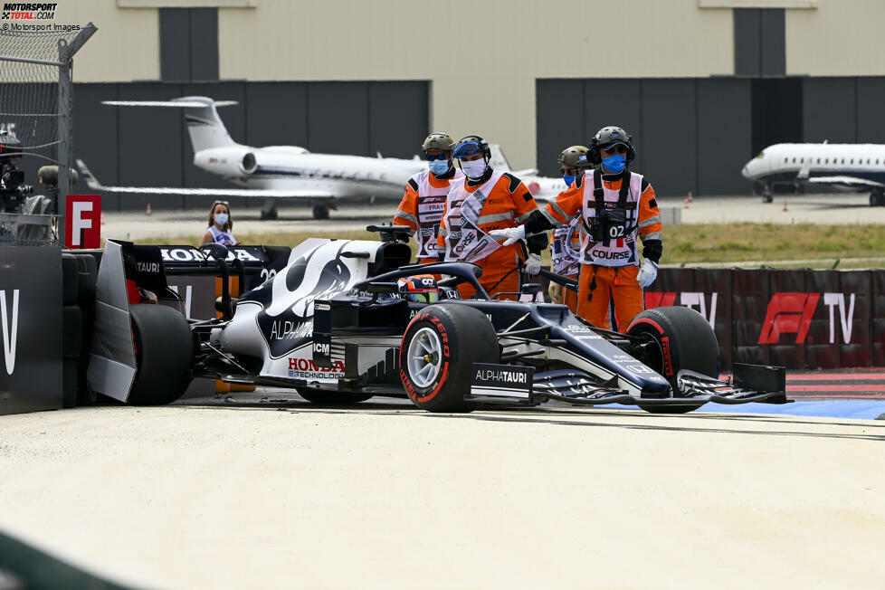 Yuki Tsunoda (4): Ein solides Rennen hat ihm in Le Castellet die Vier gerettet. Denn der erneute Quali-Crash in Q1 gab natürlich Abzug. Das Handicap des Boxengassen-Starts hat er sich selbst zuzuschreiben. Wirkte bei manchen Duellen etwas blass, zum Beispiel gegen George Russell im Williams. Ausbaufähig.