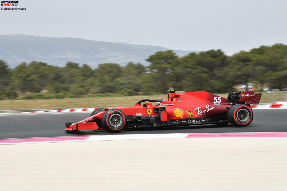 Carlos Sainz (3): Mittelmäßig unterwegs in Le Castellet, aber in Qualifying und Rennen immerhin besser als Ferrari-Hoffnungsträger Charles Leclerc. Das will was heißen! Tiefpunkt: Sein Ausrutscher bei der Fahrt in die Startaufstellung. Das darf nicht passieren!