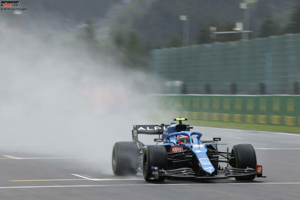 Esteban Ocon (3): Er war immerhin besser als Alonso, und das will schon mal was heißen. Aber wirklich gut war die Alpine-Form in Spa nicht, nur Durchschnitt. Das gilt auch für Ocons Fahrerleistung.