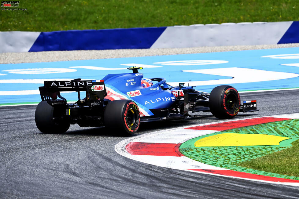 Esteban Ocon (4): Auch der Franzose stand in der Steiermark klar im Schatten seines Teamkollegen. Während Fernando Alonso in Q3 einzog, blieb Ocon bereits nach dem ersten Abschnitt hängen. Auch im Rennen mit Platz 14 komplett farblos. Seit der Vertragsverlängerung läuft es nicht mehr.