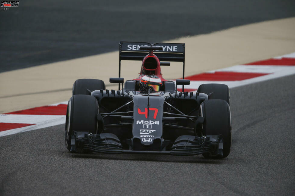 5. Stoffel Vandoorne (McLaren): Platz zehn beim Großen Preis von Bahrain 2016 in Sachir