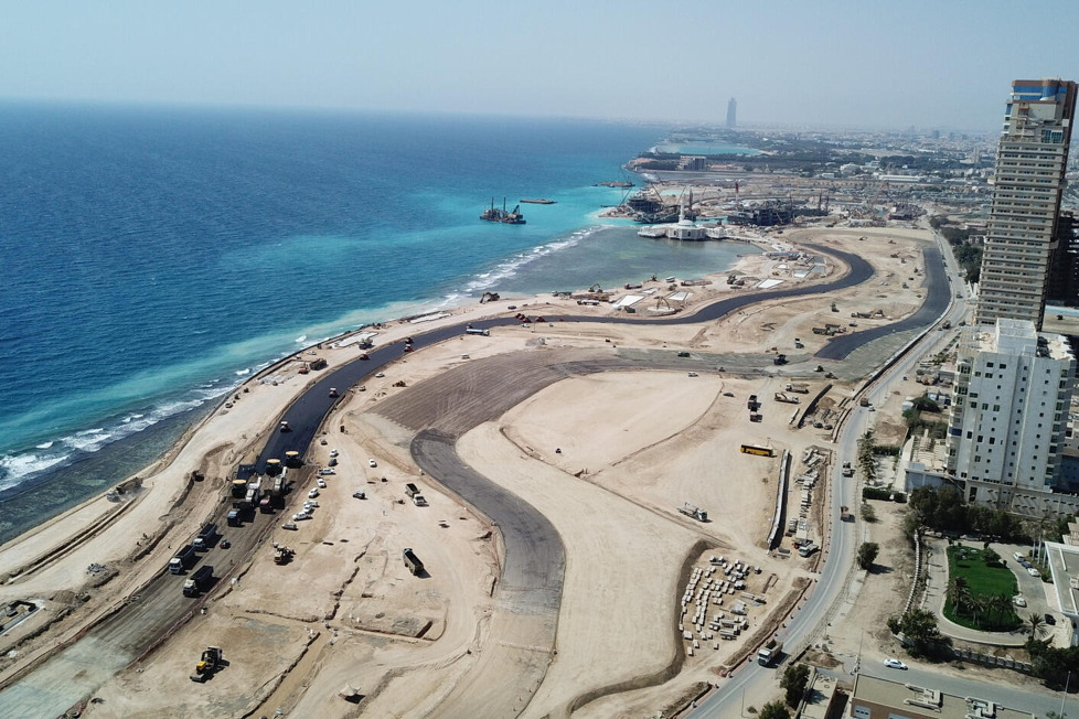 In 100 Tagen soll das erste Formel-1-Rennen in Saudi-Arabien abgehalten werden: So ist der aktuelle Baufortschritt der Strecke in Dschidda