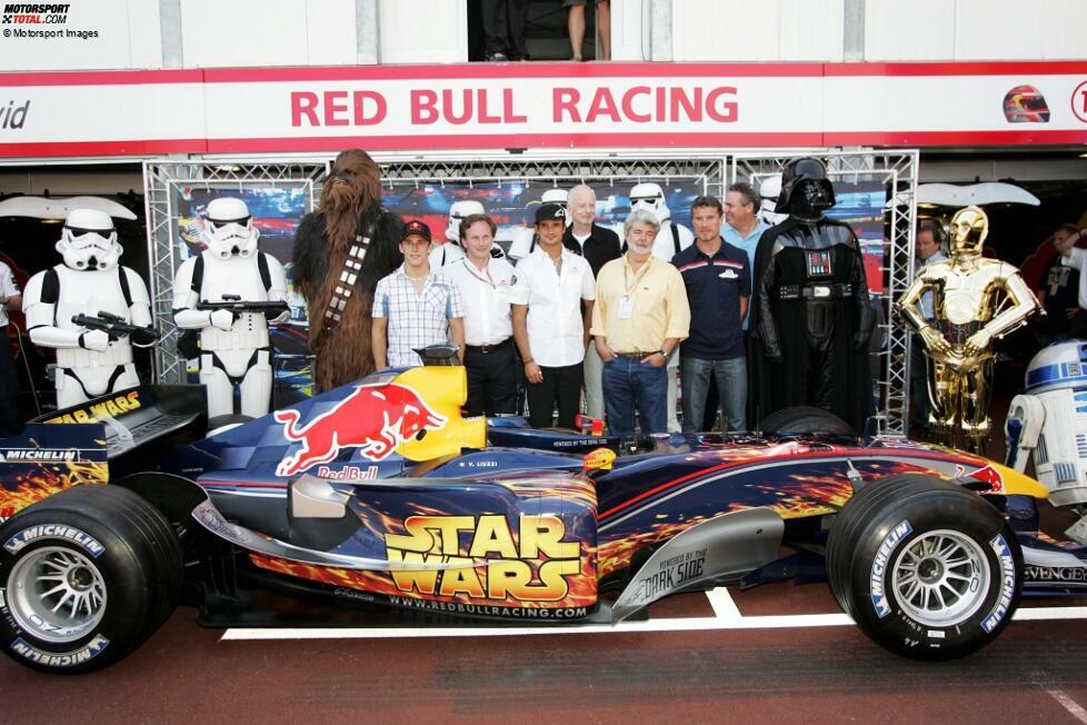 2005 ist man im Star-Wars-Fieber und lässt im Rennen sogar von Storm Troopern die Reifen wechseln.