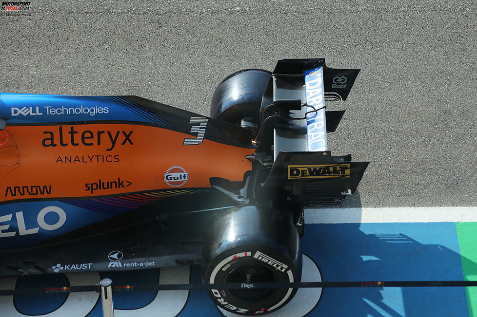 McLaren MCL35M: Unterboden und Heckflügel