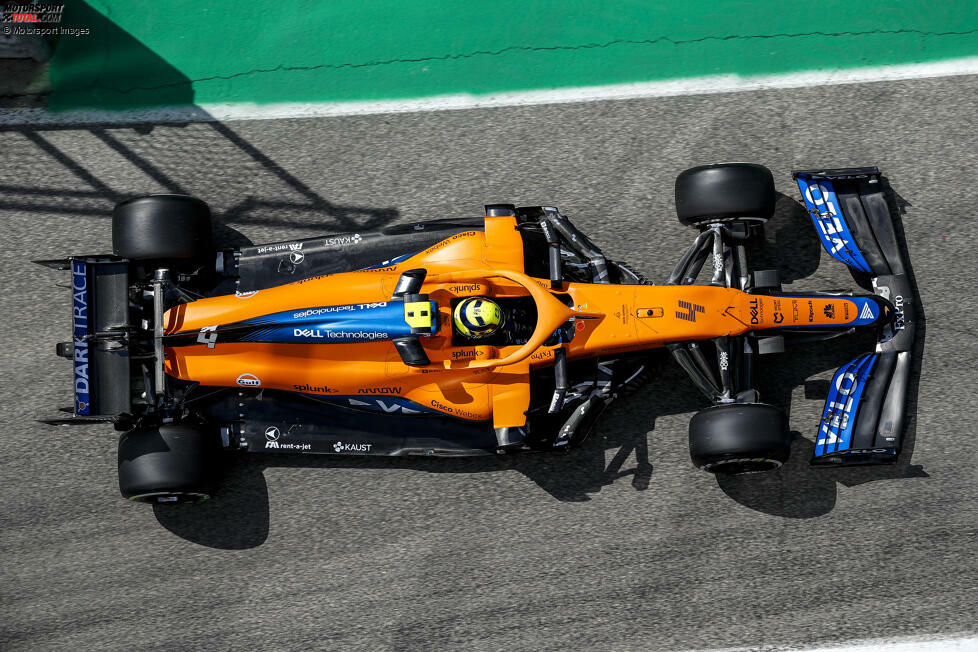 McLaren: Ein Verfechter der klassischen Philosophie - der Unterboden läuft ab Beginn des Ausschnitts diagonal nach hinten durch, wie vom Reglement ursprünglich vorgesehen
