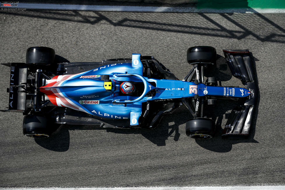 Alpine: Verwendet erst seit dem Bahrain-Grand-Prix den Z-Unterboden - interessantes Winglet vor dem Hinterreifen