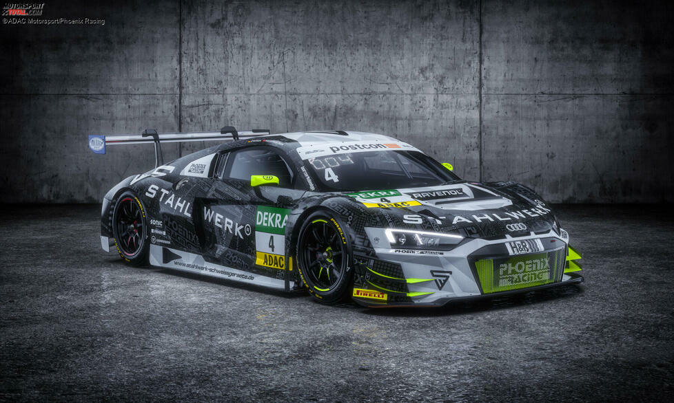 #4 - Phoenix Racing: Patric Niederhauser, Jusuf Owega (Audi R8 LMS GT3)