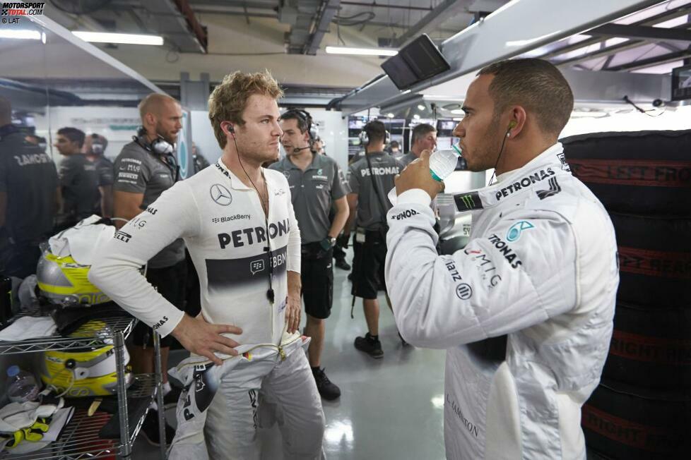 Nico Rosberg - Von den nackten Zahlen her ist der Deutsche nicht Hamiltons stärkster Teamkollege. Allerdings schafft der Deutsche es 2016 als einziger Fahrer, einen WM-Titel im gleichen Team mit dem Briten zu gewinnen. Über vier Jahre liefern sich die beiden ein hartes Duell, bei dem Hamilton am Ende insgesamt leicht die Nase vorne hat.