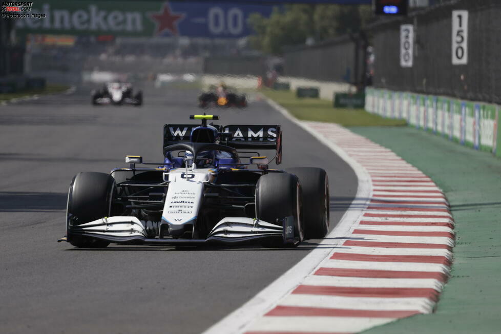 Nicholas Latifi (4): Der Williams ging in Mexiko nicht gut, aber auch Latifi selbst erwischte nicht gerade sein bestes Wochenende. In der Qualifikation nur die beiden Haas und den gecrashten Stroll hinter sich gelassen, im Rennen zwei Runden Rückstand und insgesamt auch einfach wieder langsamer als der Teamkollege.